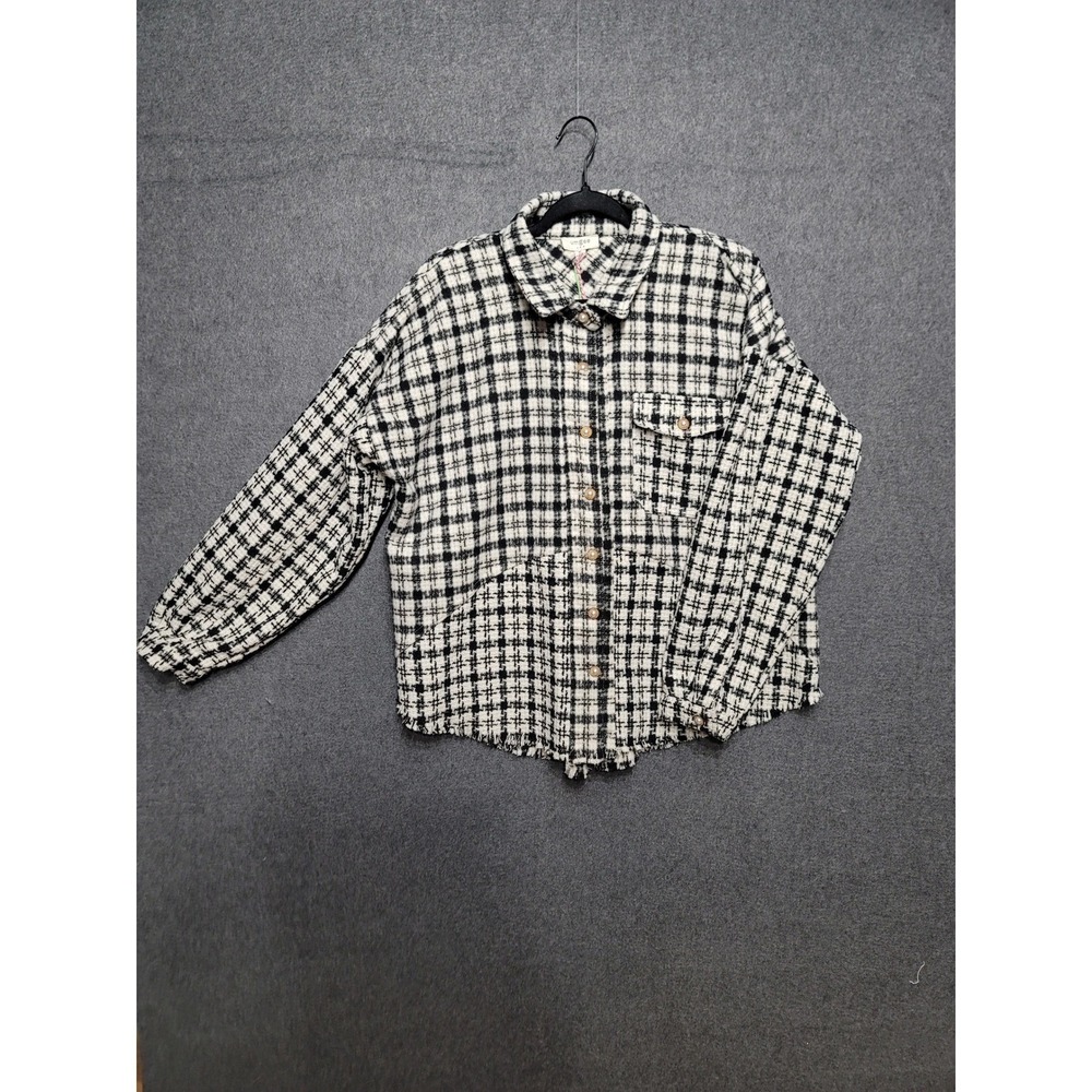 UMGEE USA Plaid Oversized Shacket Med 90s Grunge Indie Sleaze Cozy Cabin
